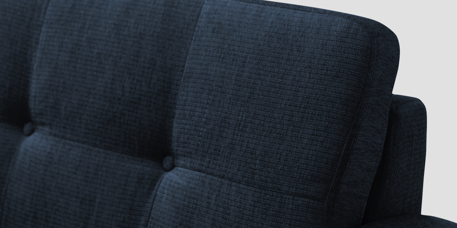 Noha Fabric 3 Seater Sofa In Denim Blue Colour - Febonic Living