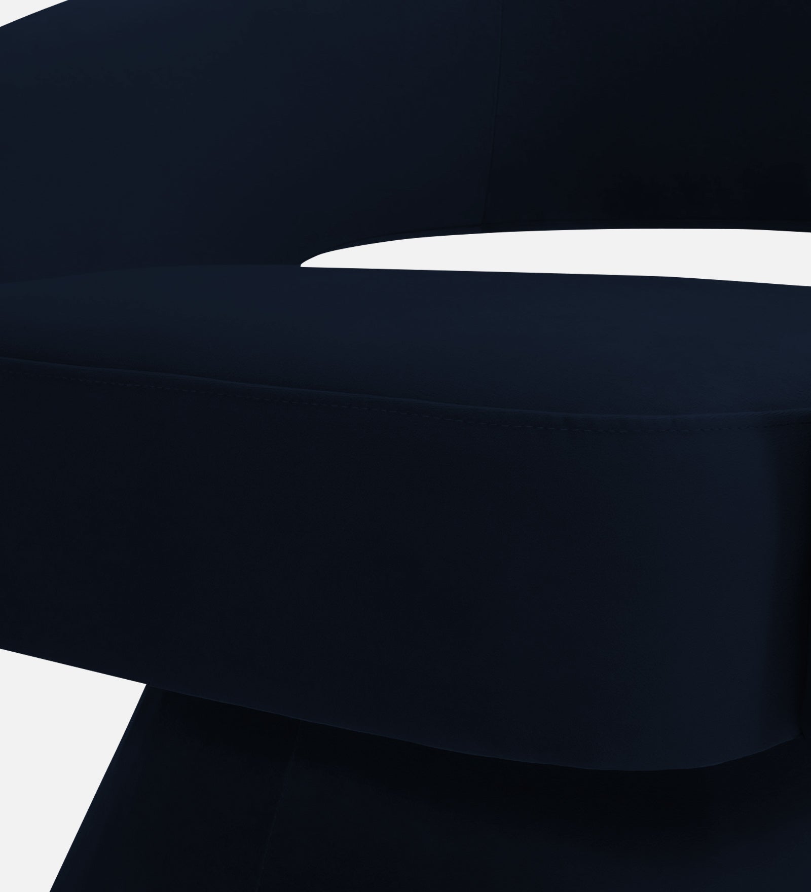 Pendra Velvet Swivel Chair In Dark Blue Colour - Febonic Living