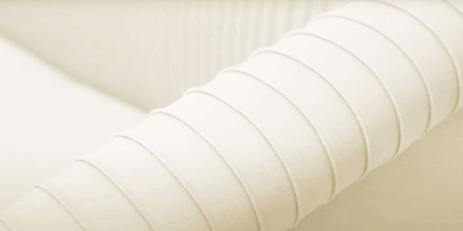 Yara Velvet Fabric 3 Seater Sofa In Warm White Colour - Febonic Living