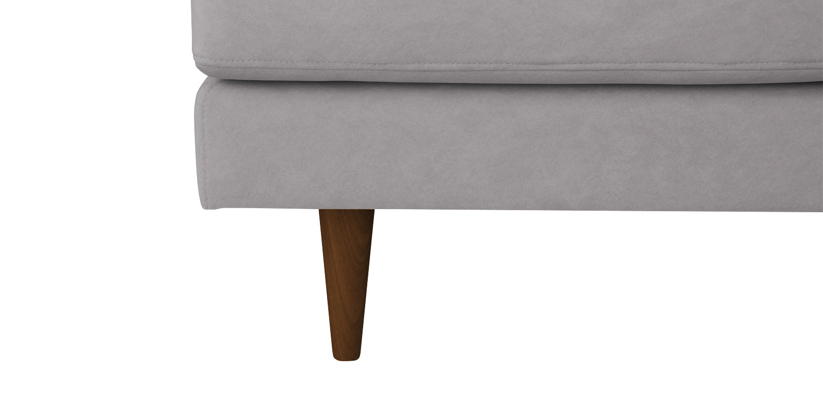 Motra Velvet 3 Seater Sofa In Concrete grey Colour - Febonic Living