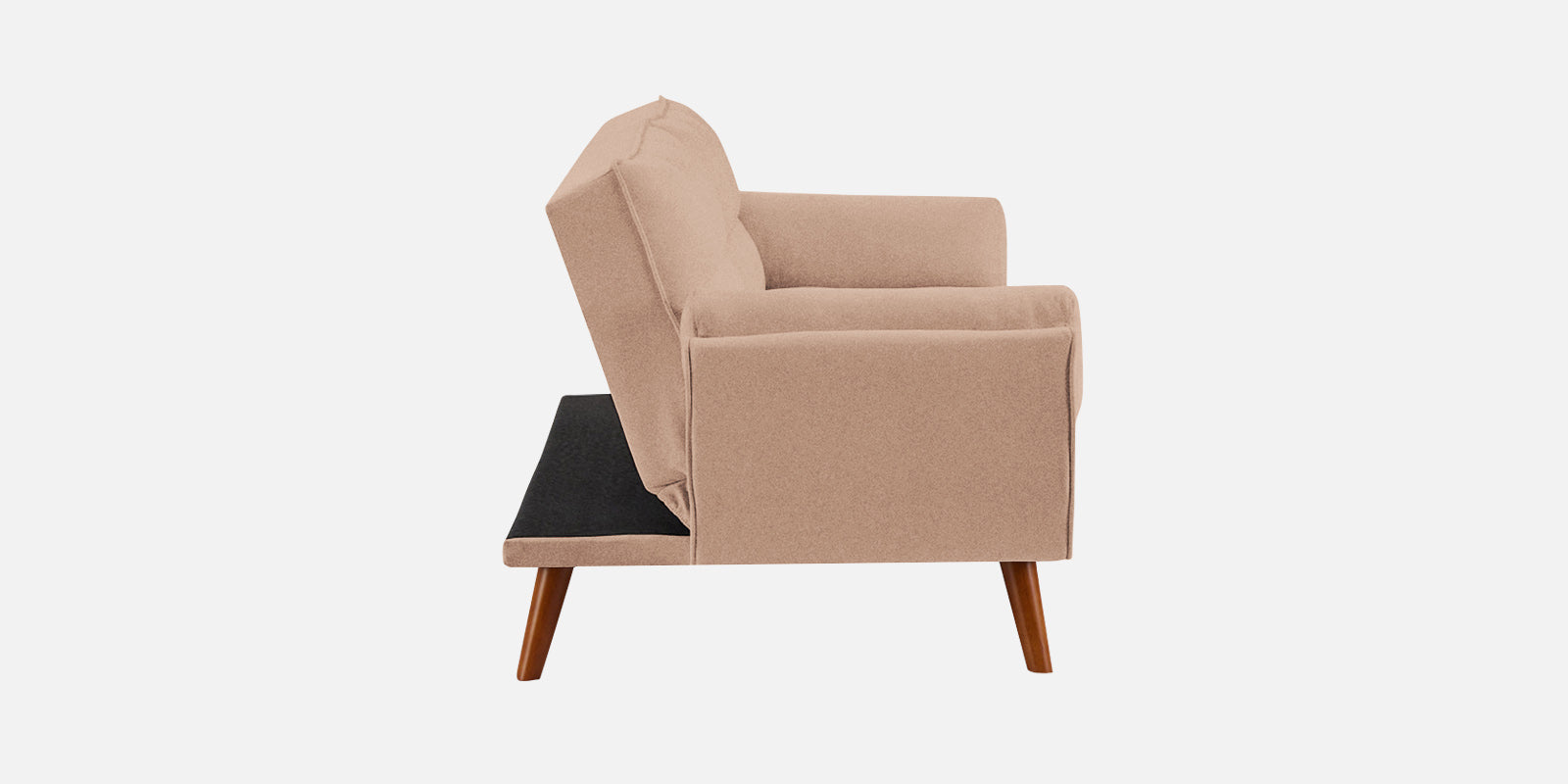 Melano Fabric 3 Seater Convertible Sofa Cum Bed In Olive Beige Colour - Febonic Living