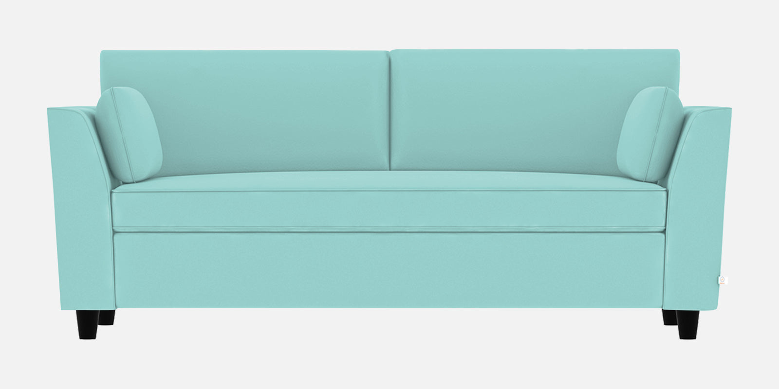 Bristo Velvet 3 Seater Sofa In Barmunda Aqua Colour - Febonic Living