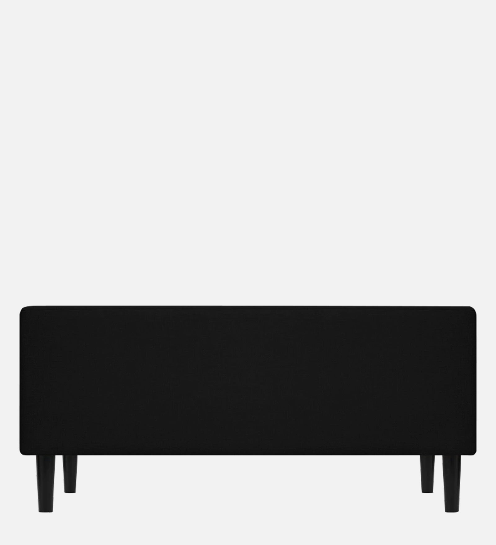 Maya Fabric Bench In Zed Black Colour - Febonic Living