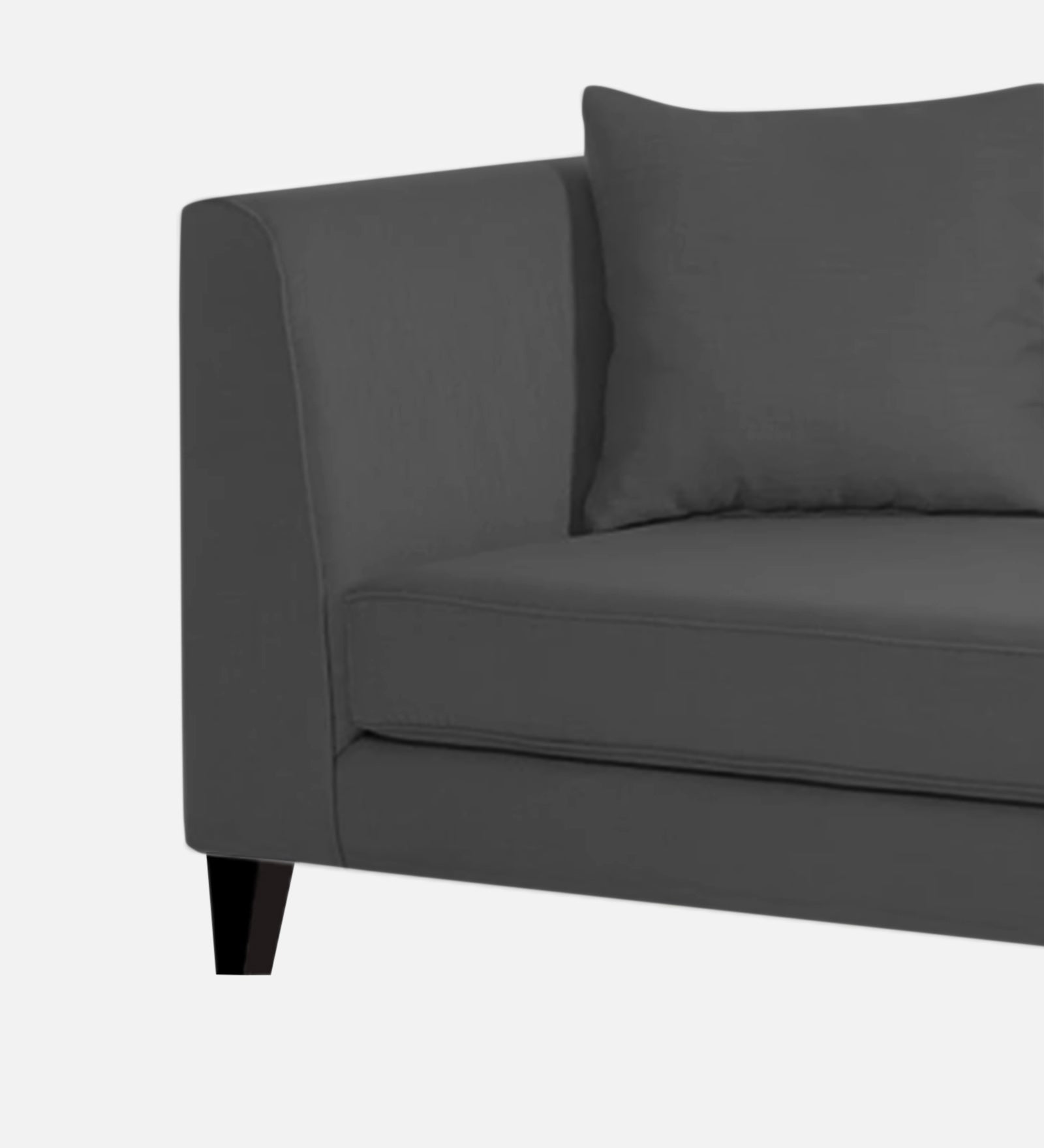 Louis Fabric RHS Chaise Lounger In Charcoal Grey Colour - Febonic Living