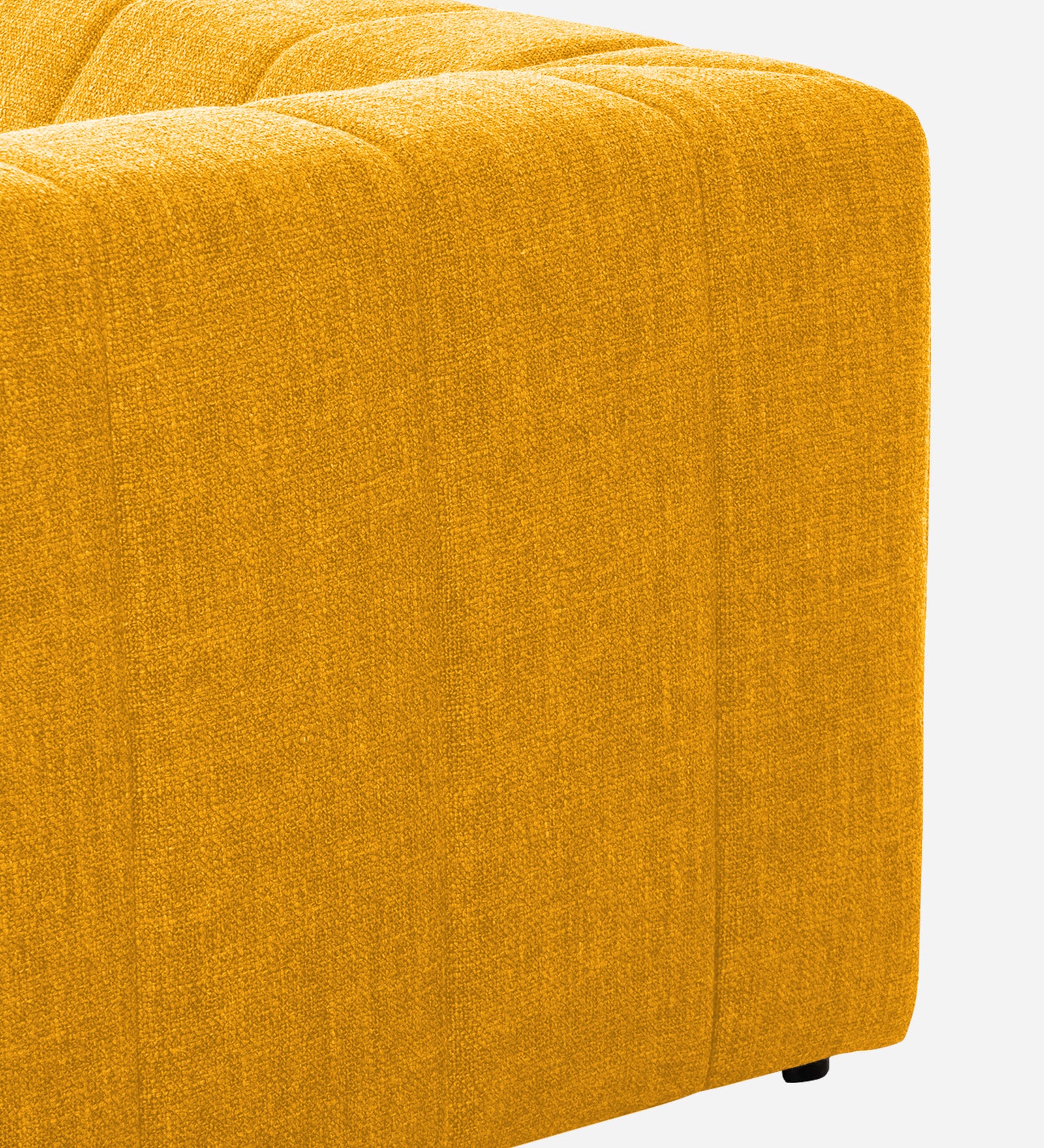 Lara Fabric 1 Seater Sofa In Bold Yellow Colour