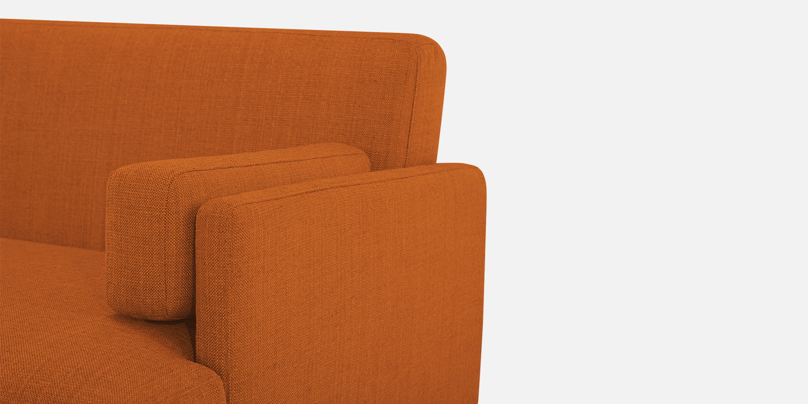 Ricky Fabric 3 Seater Sofa In Vivid Orange Colour - Febonic Living
