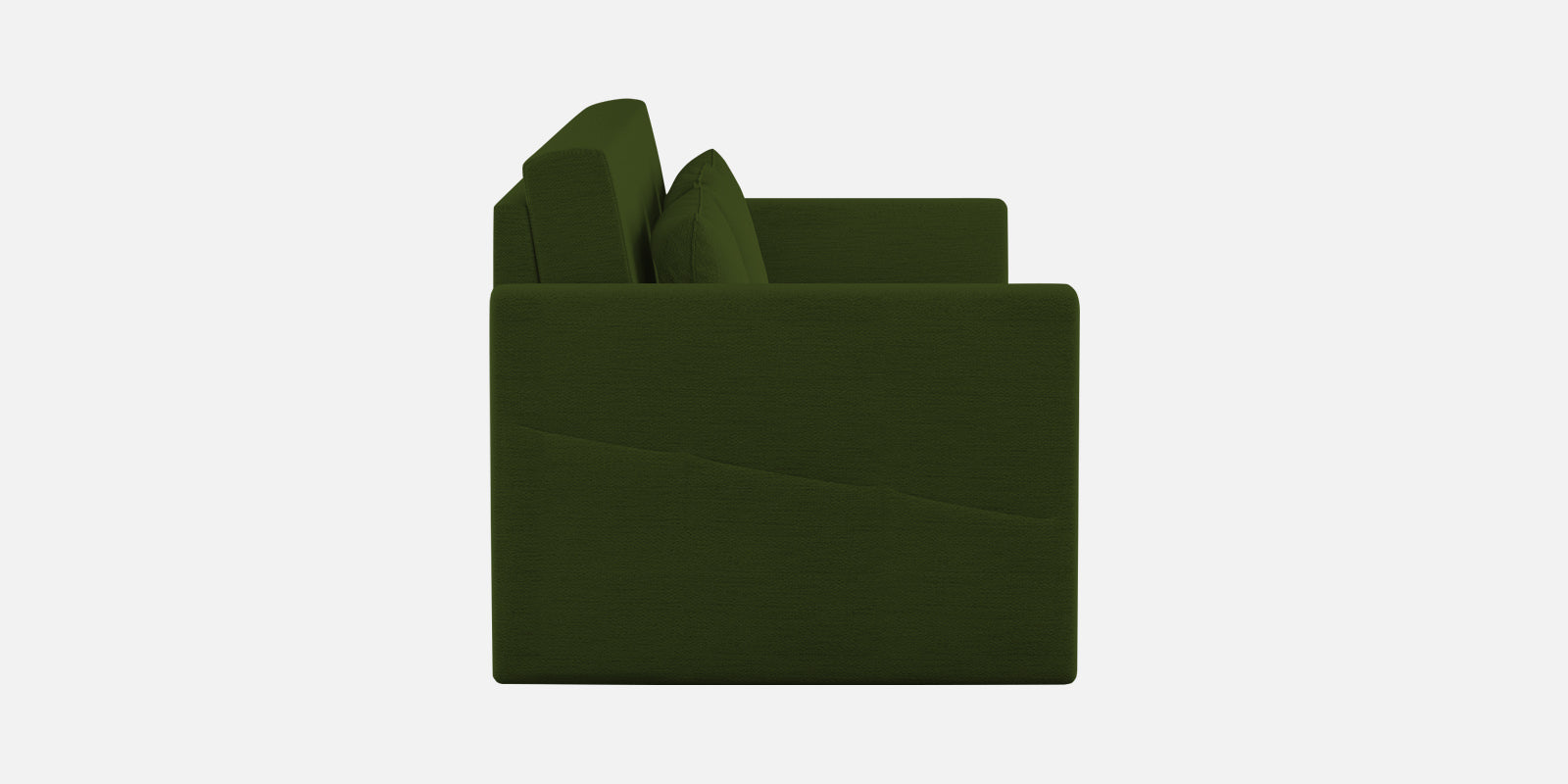 River Fabric 3 Seater Pull Out Sofa Cum Bed In Olive Green Colour - Febonic Living