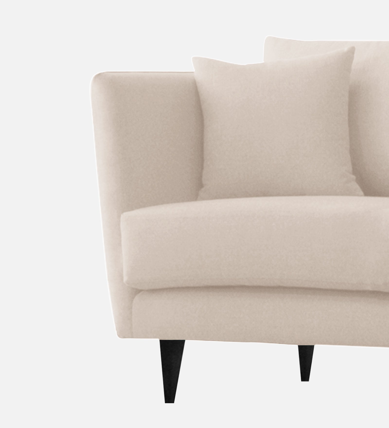 Norway Velvet 1 Seater Sofa In Camel Beige Colour - Febonic Living