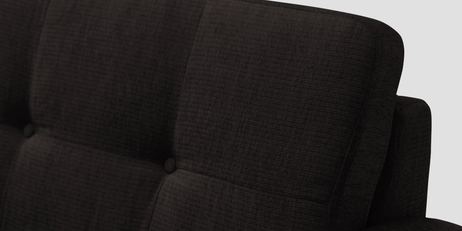 Noha Fabric 3 Seater Sofa In Cara Brown Colour