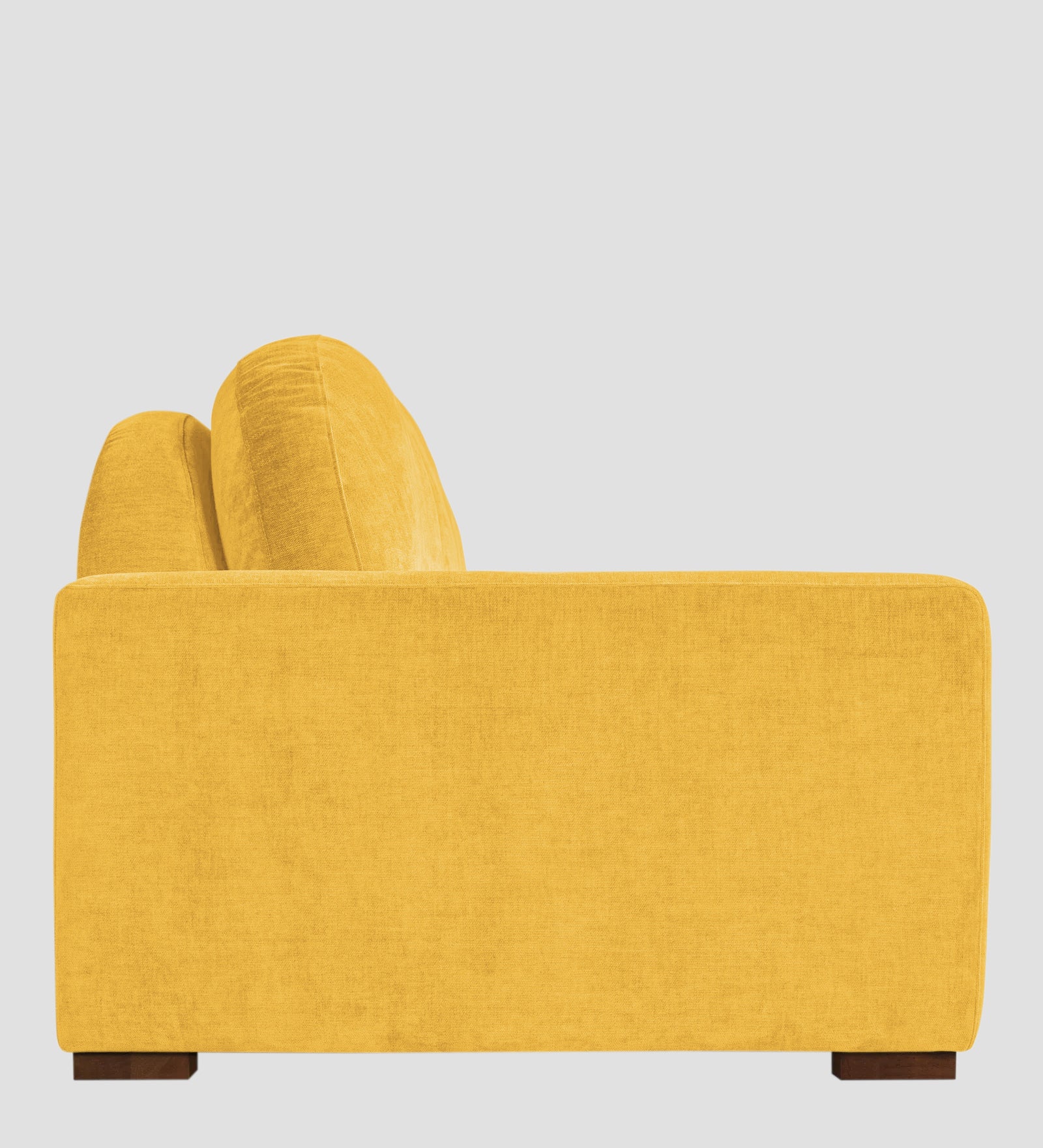 Dara Fabric 1 Seater Sofa In Bold Yellow Colour - Febonic Living