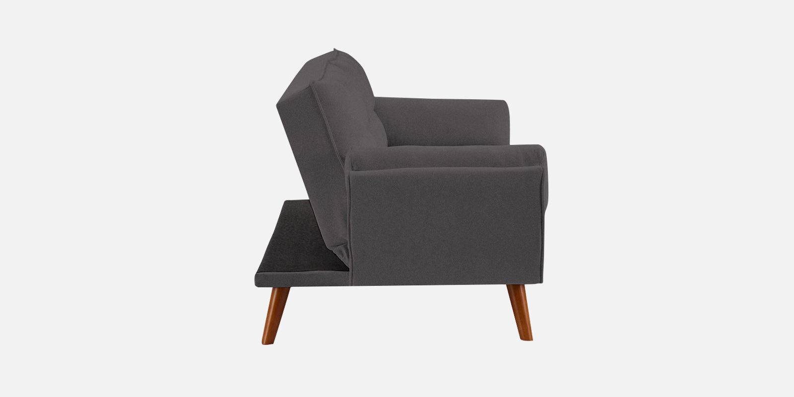 Melano Fabric 3 Seater Convertible Sofa Cum Bed In Sudo Grey Colour - Febonic Living