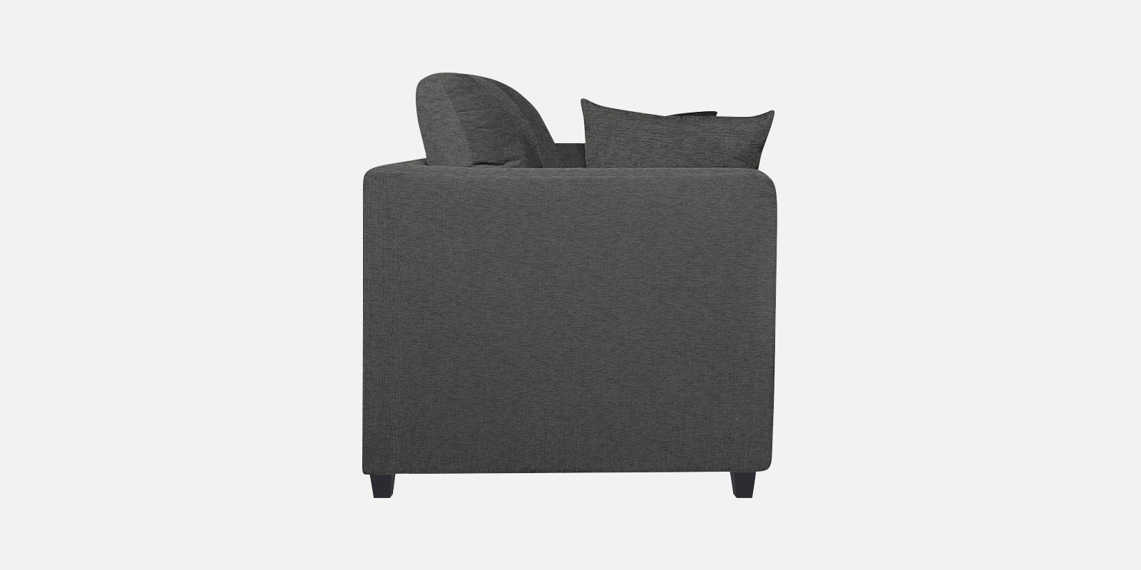 Nuska Fabric 2 Seater Sofa In Charcoal Grey Colour - Febonic Living