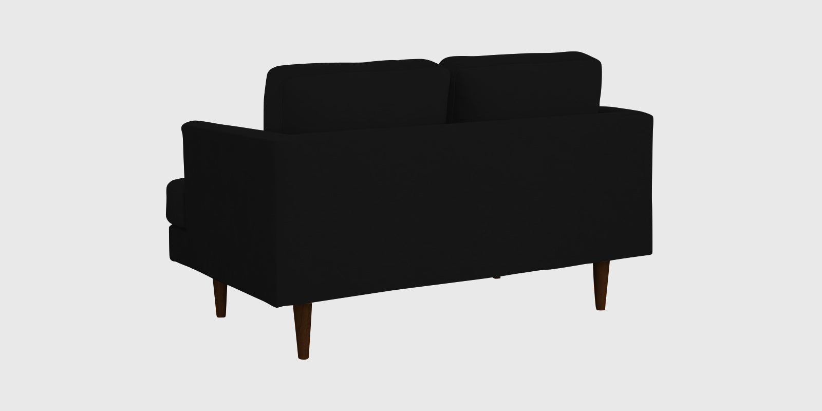 Motra Velvet 2 Seater Sofa In Adam Black Colour - Febonic Living