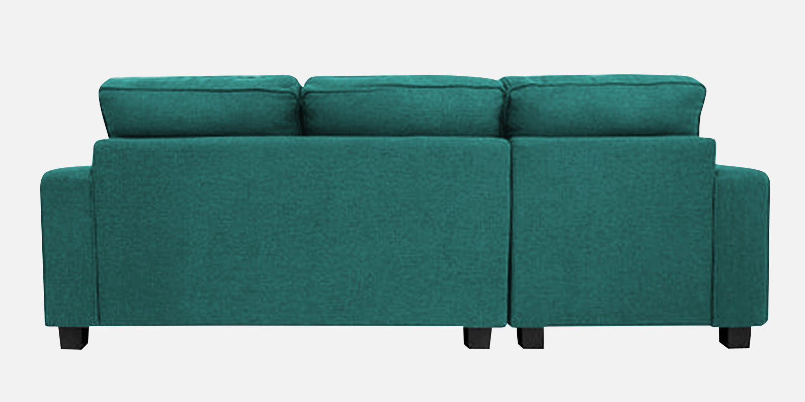 Ladybug Fabric LHS Sectional Sofa (2+Lounger) In Sea Green Colour - Febonic Living