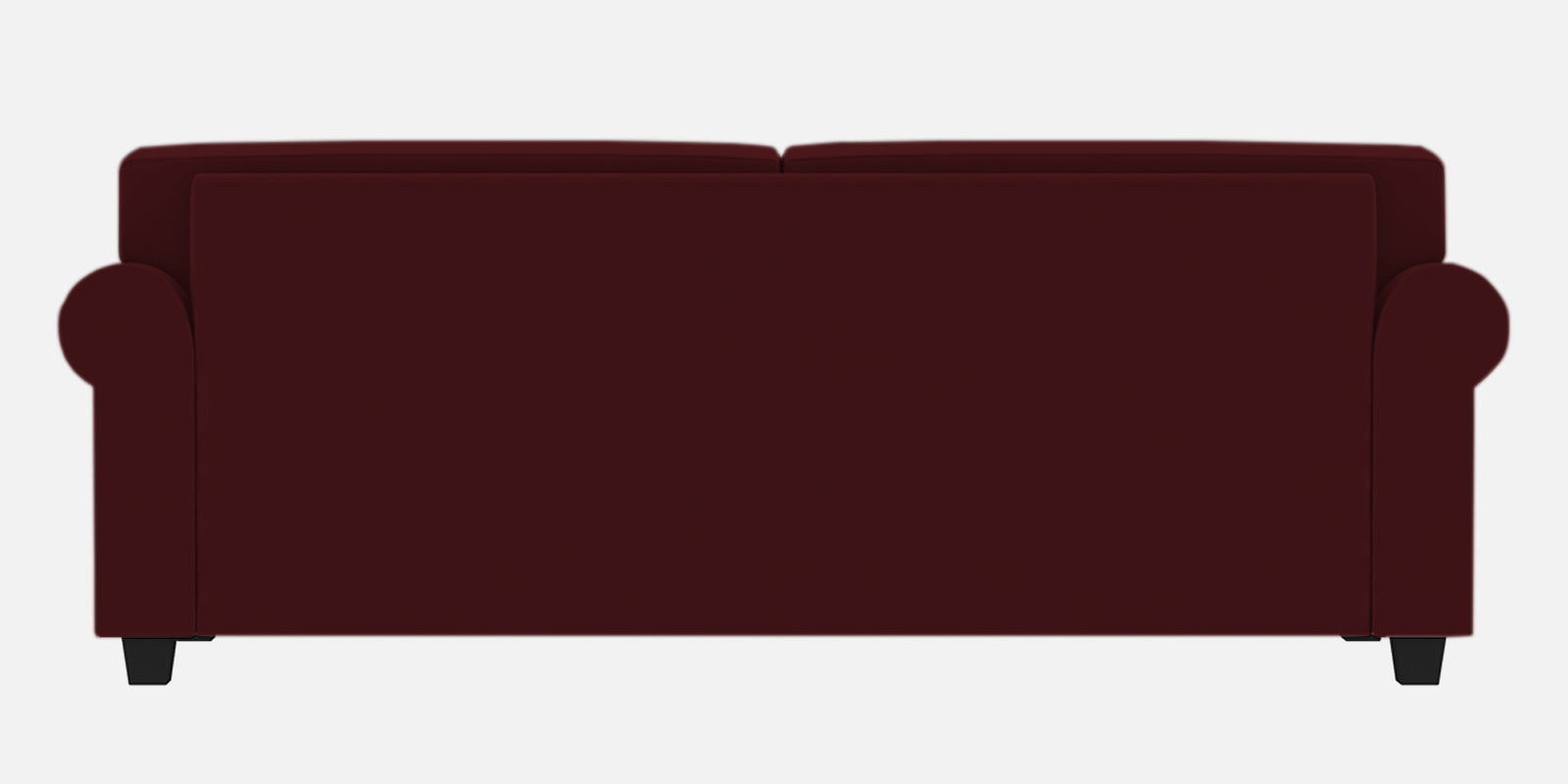 Numonk Velvet 3 Seater Sofa In Dark Maroon Colour - Febonic Living