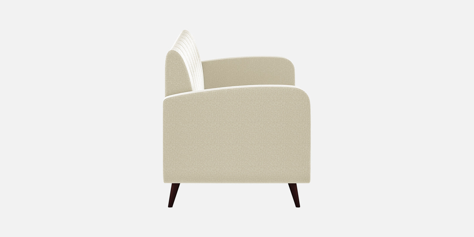 Wiki Velvet 3 Seater Sofa In Warm White Colour - Febonic Living