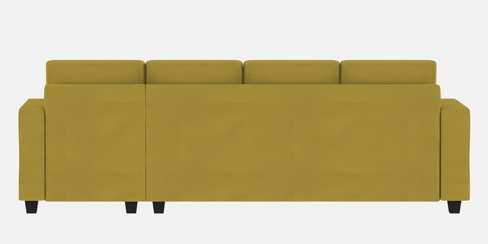 Nabi Fabric LHS Sectional Sofa (3+Lounger) In Parrot Green Colour - Febonic Living