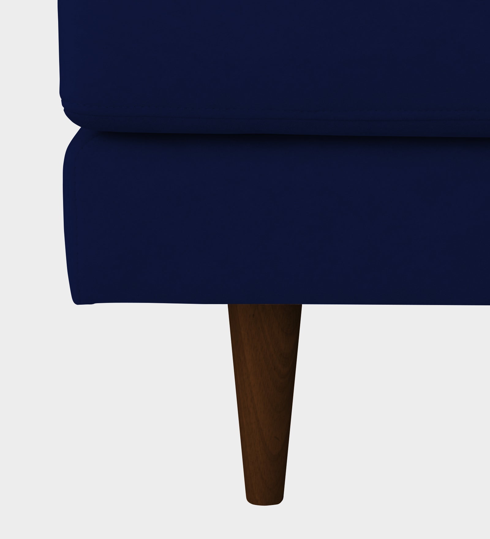 Motra Velvet 1 Seater Sofa in Dark Blue Colour