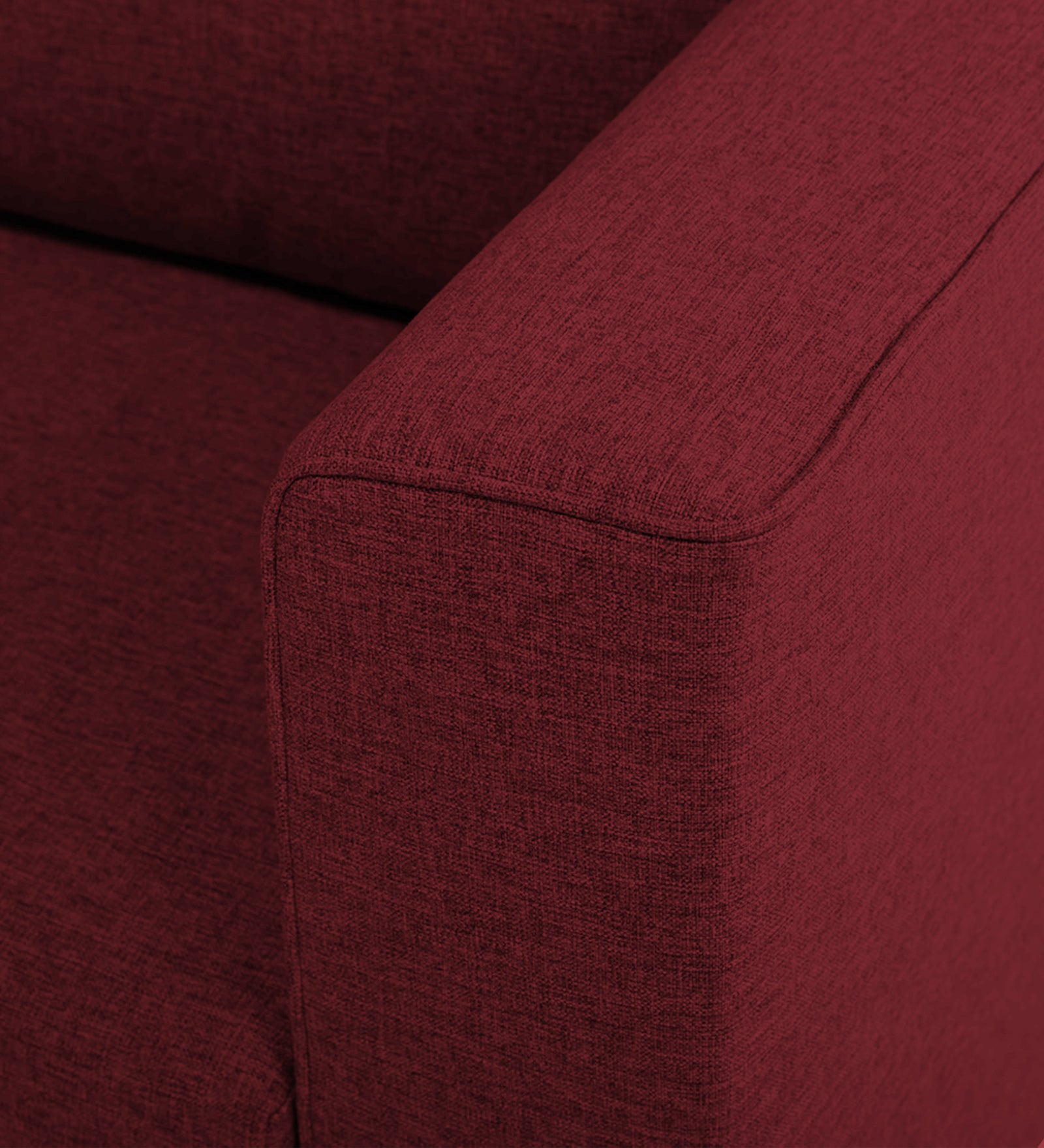 Kenia Fabric 1 Seater Foldable Sofa Cum Bed In Blood Maroon Colour - Febonic Living