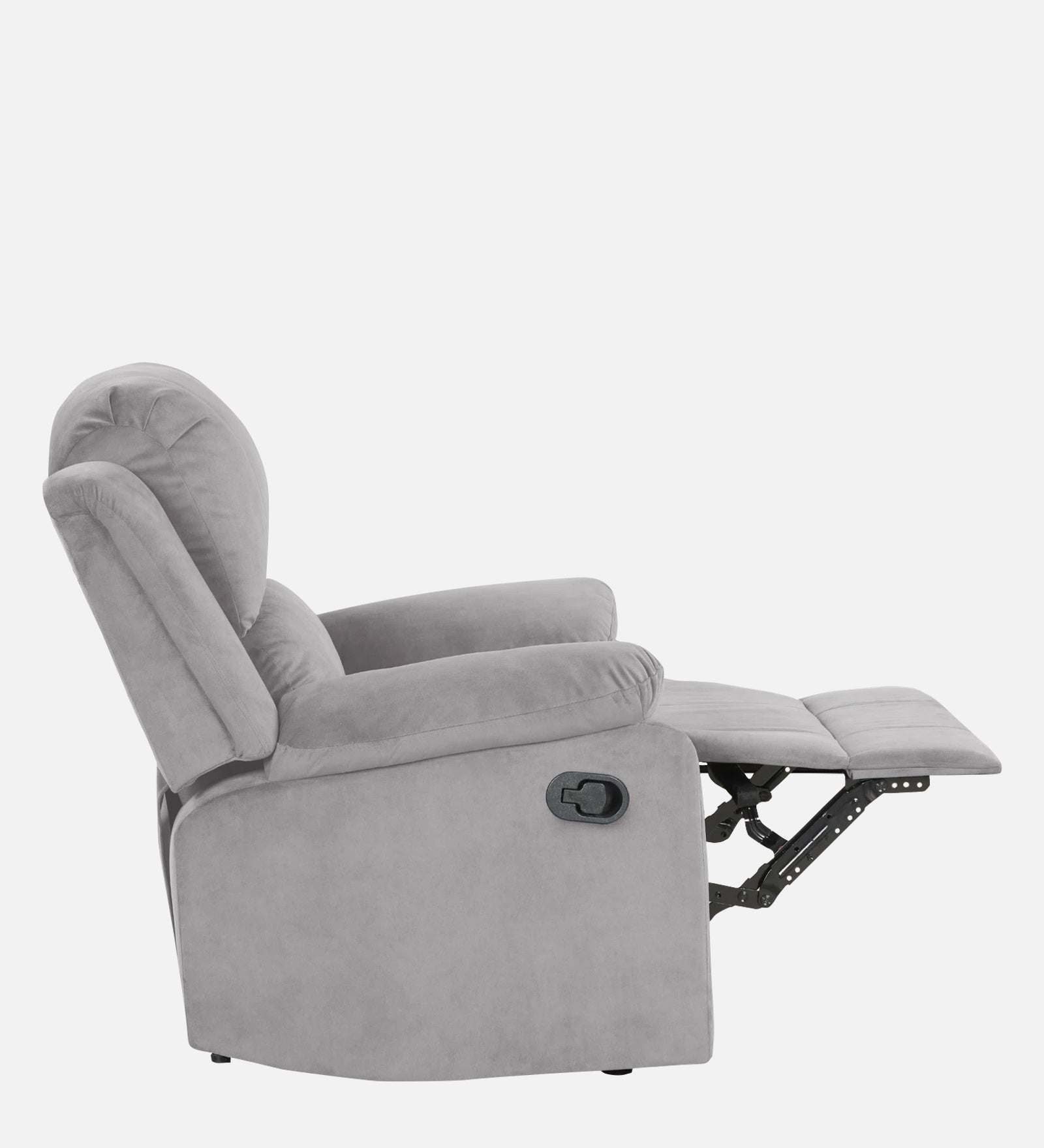 Lexi Fabric 1 Seater Motorized Recliner In Concrete Grey Colour - Febonic Living