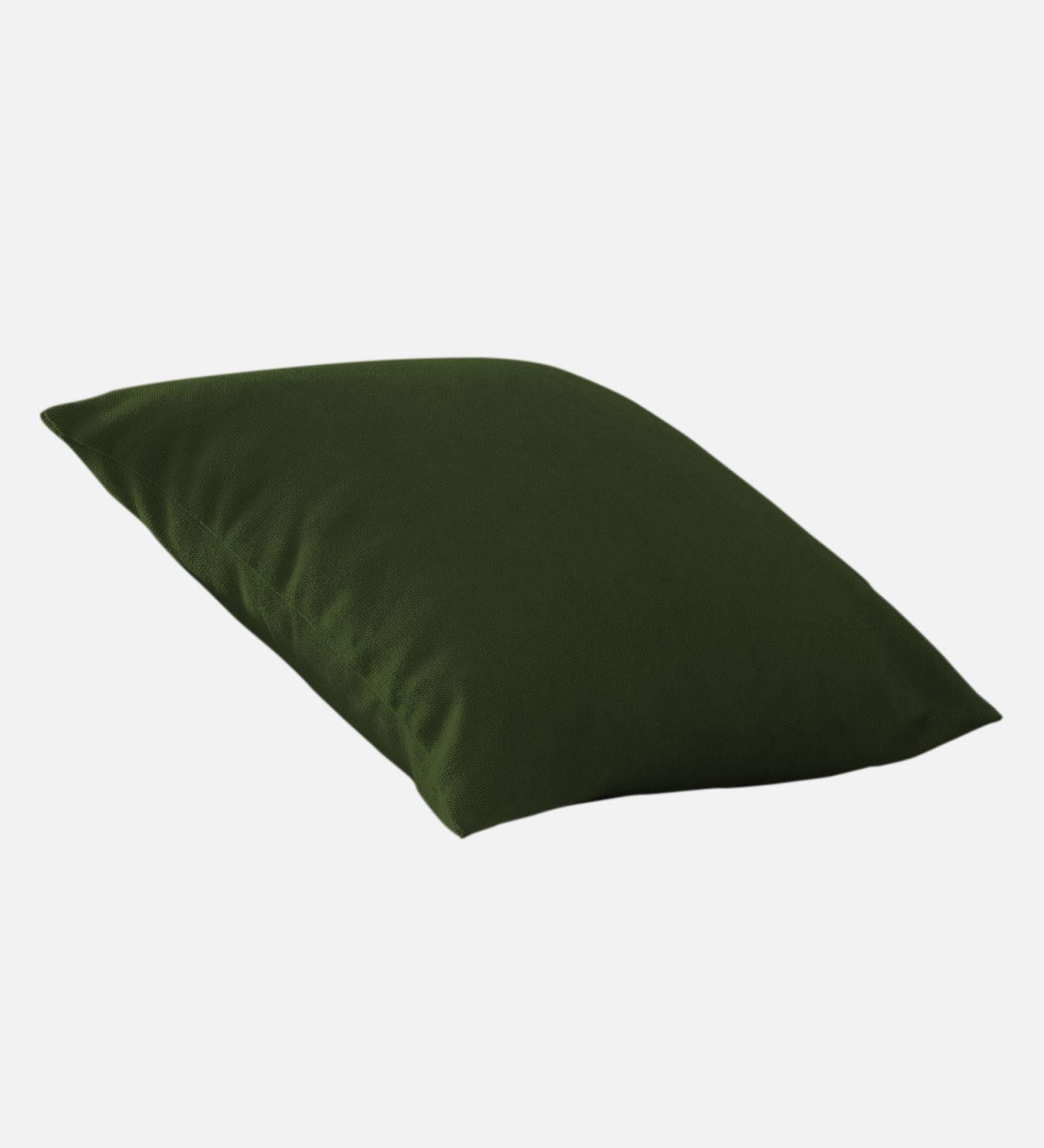 Kaya Fabric (20x20in) Sofa Pillows In Olive Green Colour (Pack of 2) - Febonic Living