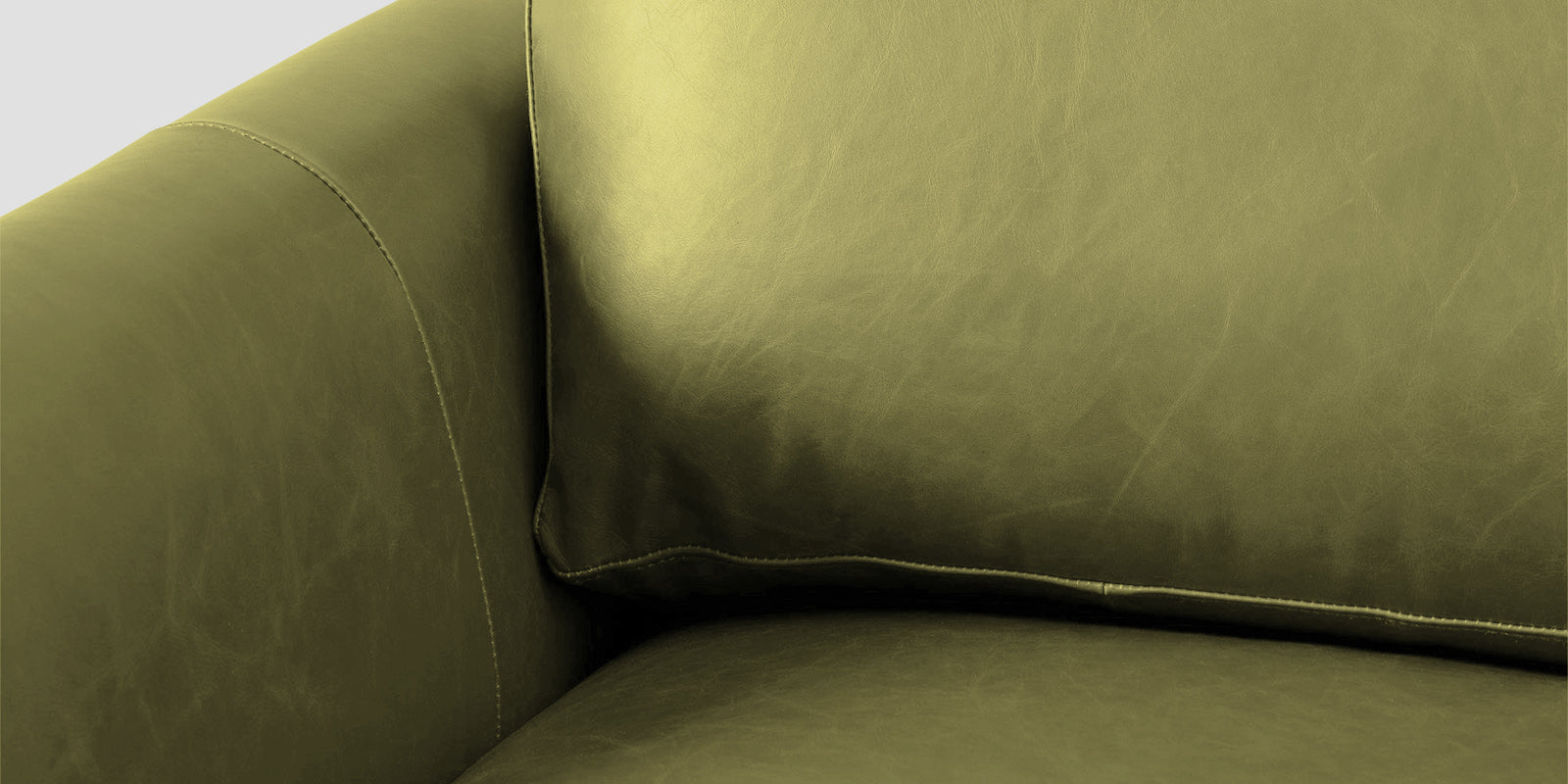 Sterio Leatherette 2 Seater Sofa In Spring Green Colour - Febonic Living