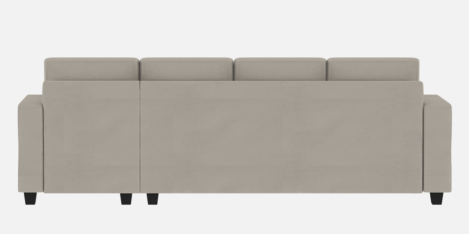 Nabi Fabric LHS Sectional Sofa (3+Lounger) In Ash Grey Colour - Febonic Living
