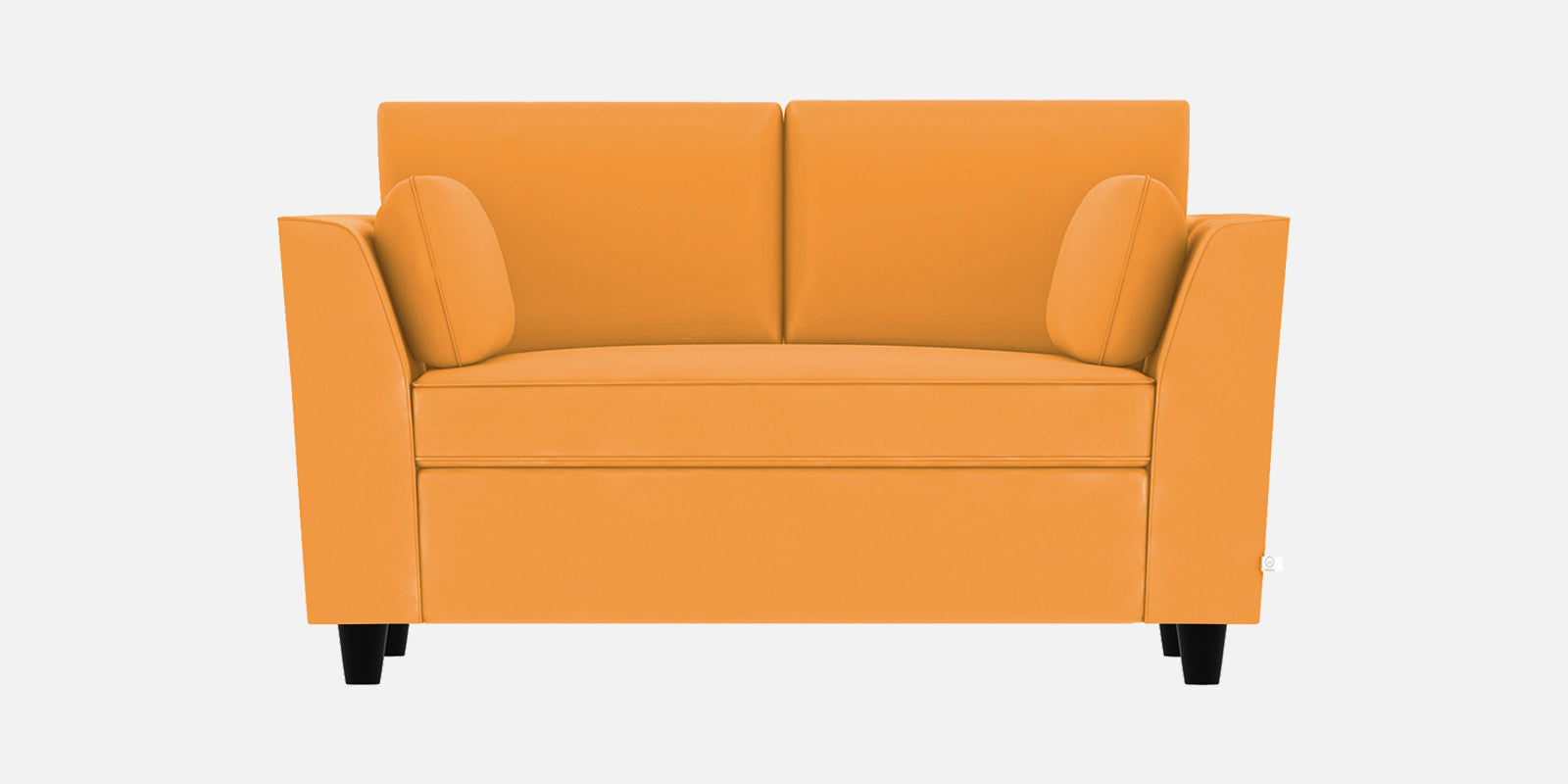Bristo Velvet 2 Seater Sofa In Tangerine Orange Colour - Febonic Living