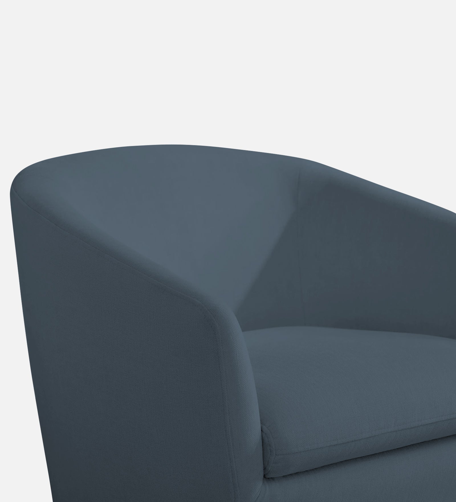 Haddie Velvet Swivel Chair In Oxford Blue Colour - Febonic Living