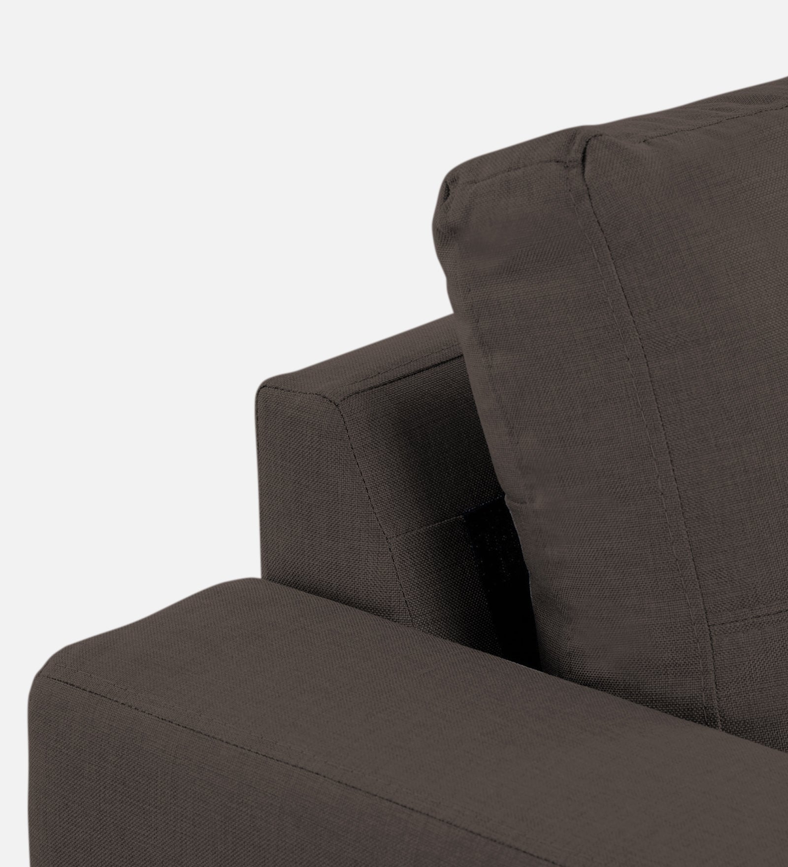 Perry Fabric 1 Seater Sofa In Caspa Brown Colour - Febonic Living