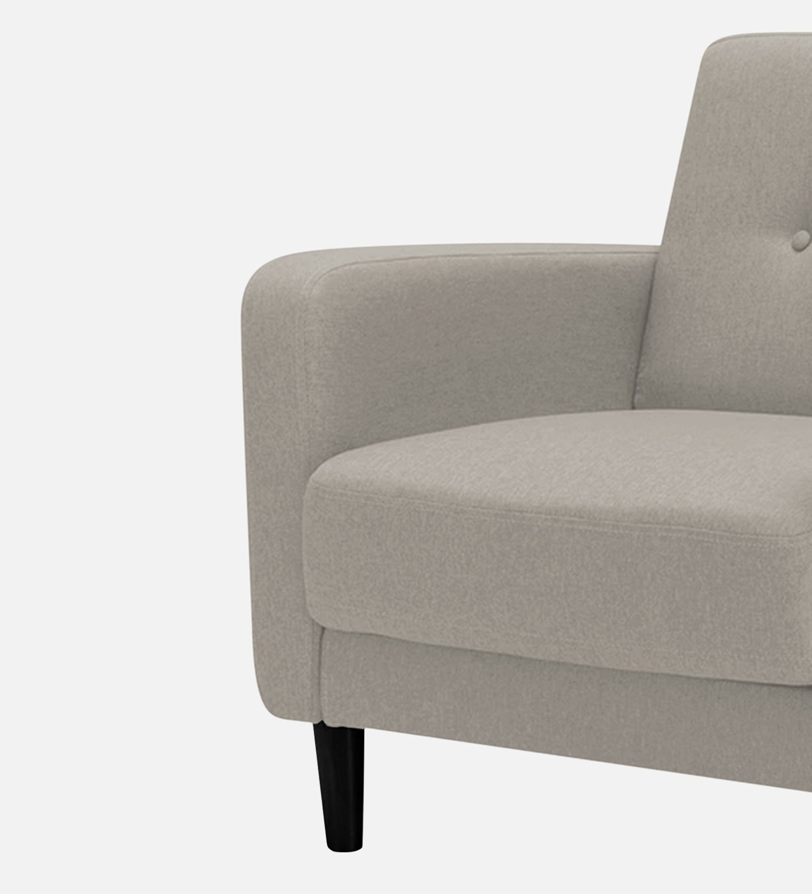 Marq Fabric 1 Seater Sofa in Ash Grey Colour