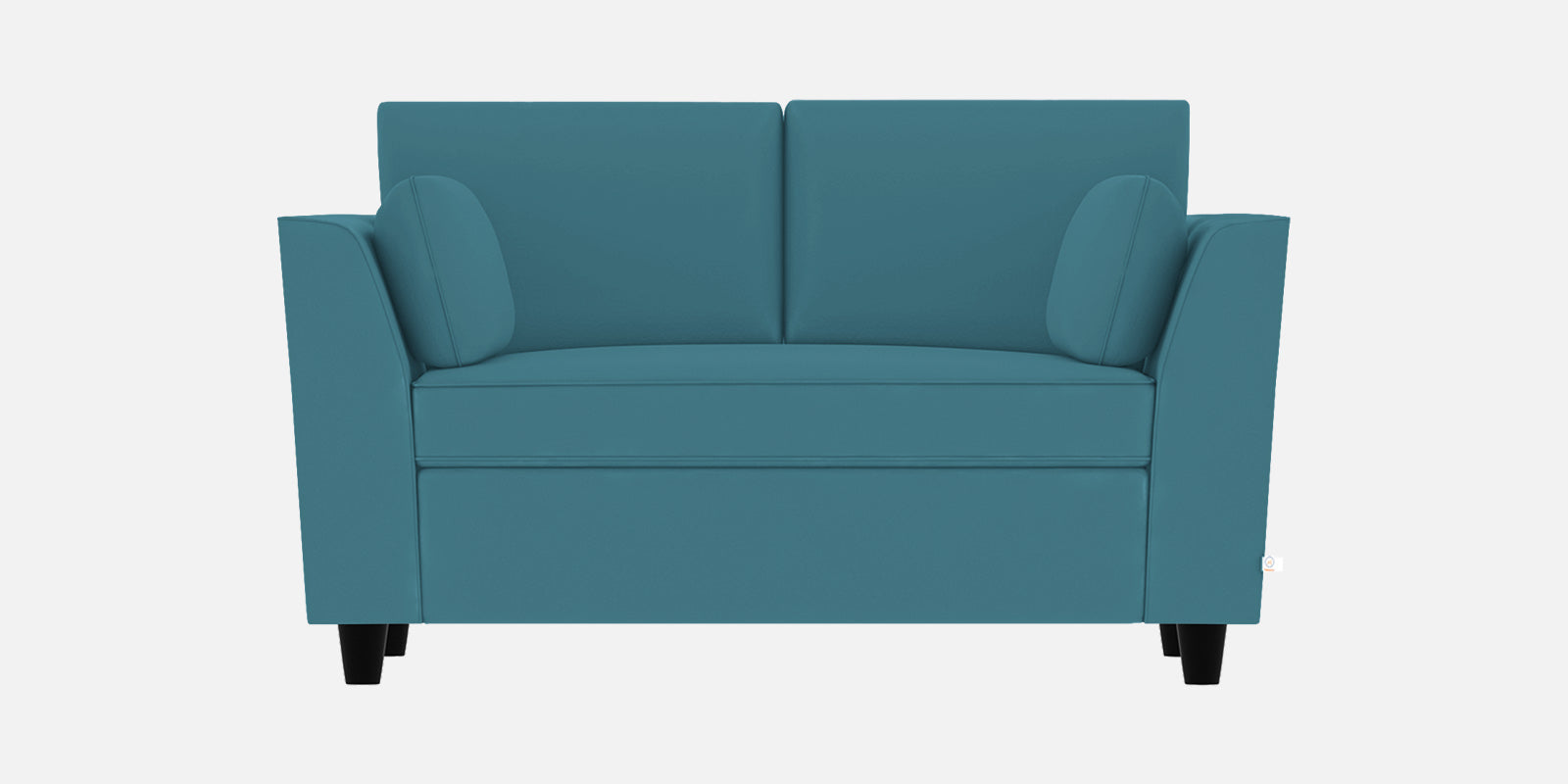 Bristo Velvet 2 Seater Sofa In Aqua Blue Colour With Storage - Febonic Living
