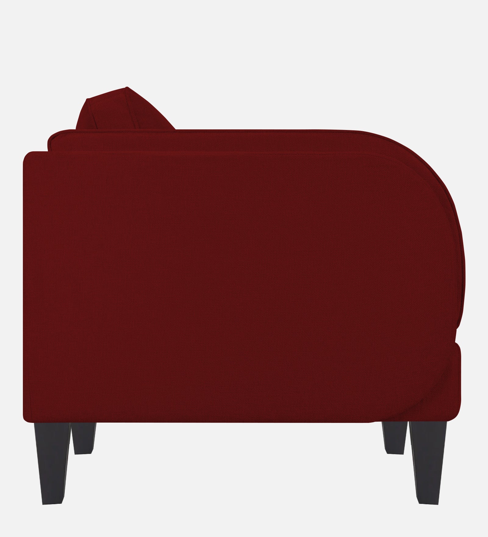 Siddy Fabric 1 Seater Sofa In Blood Maroon Colour - Febonic Living