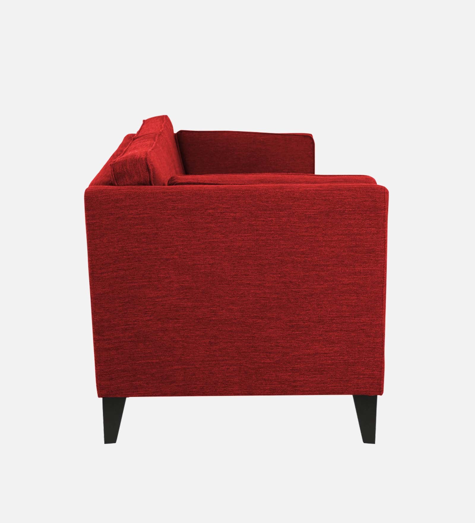 Nigar Fabric 1 Seater Sofa In  Blood Maroon Colour - Febonic Living
