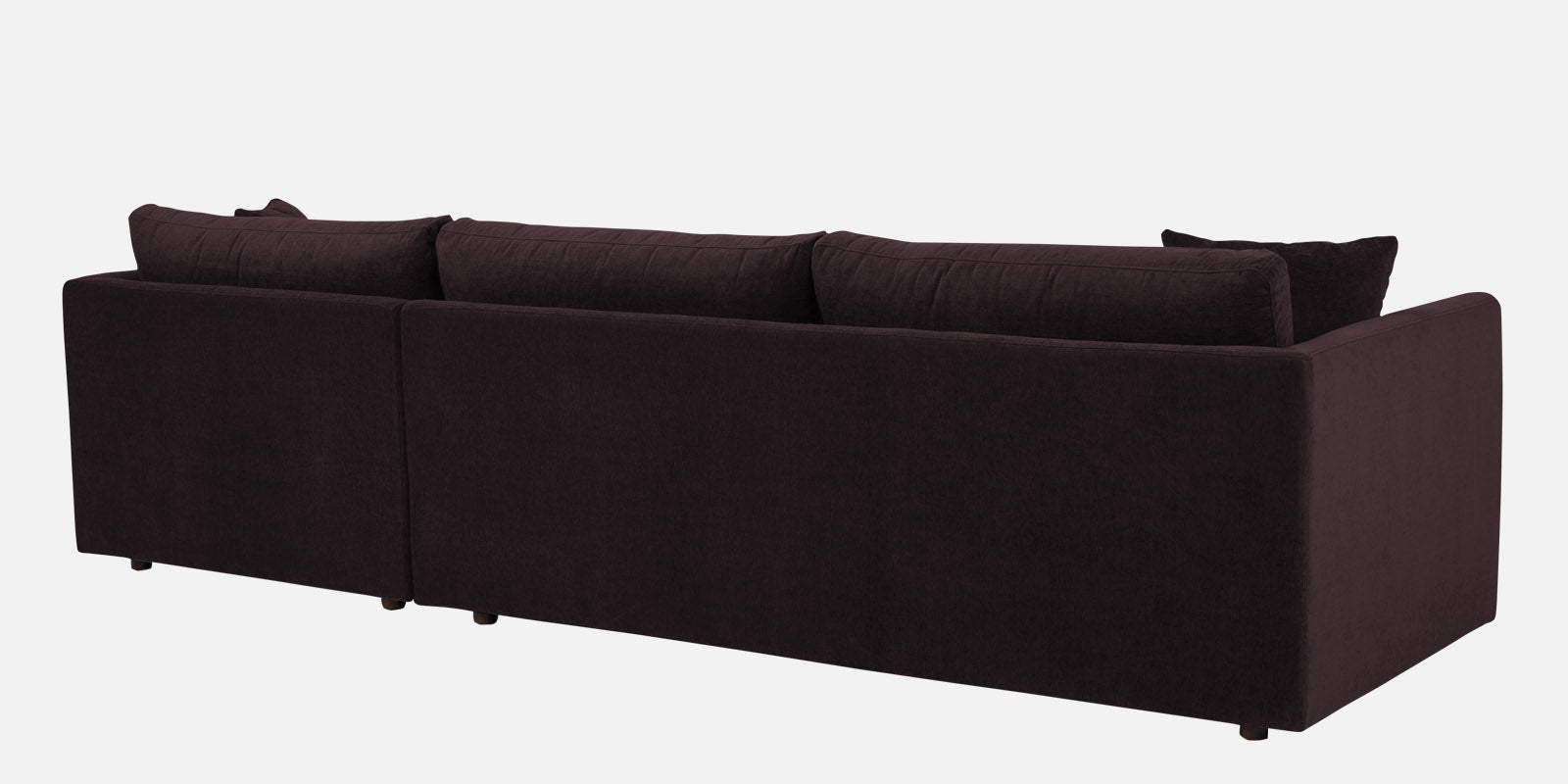 Northern Fabric LHS Sectional Sofa (3+Lounger) In Cara Brown Colour - Febonic Living