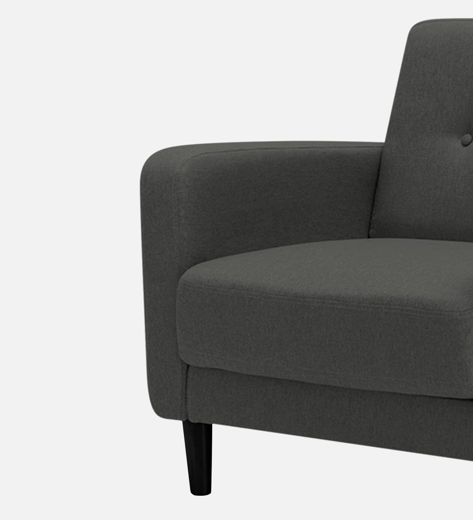 Marq Fabric 1 Seater Sofa In Charcoal Grey Colour - Febonic Living