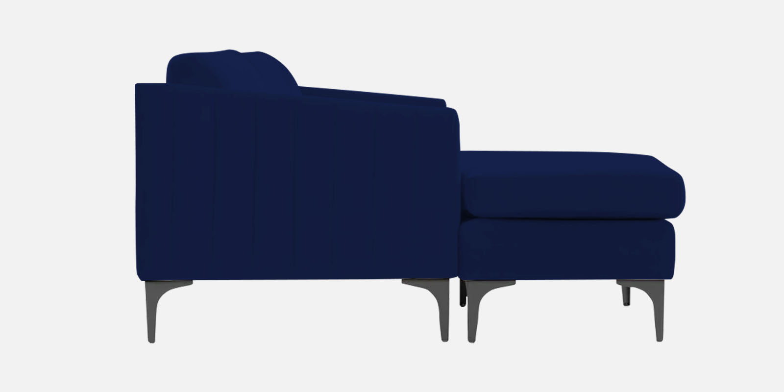 Haru Fabric LHS Sectional Sofa (2+Lounger) In Imperial Blue Colour - Febonic Living