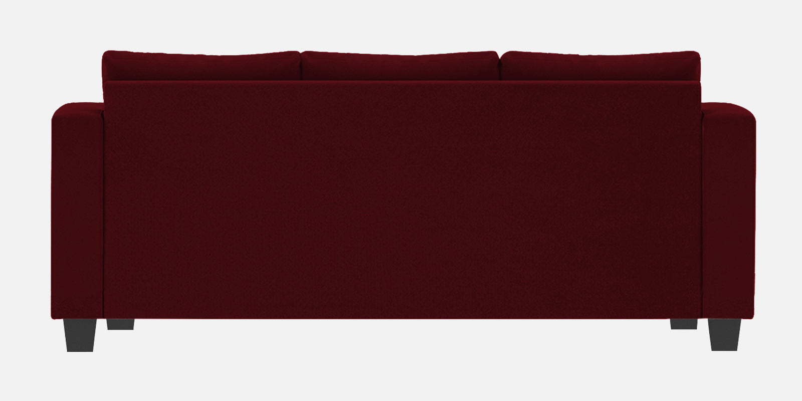 Nabi Fabric 3 Seater Sofa In Ruby Red Colour - Febonic Living