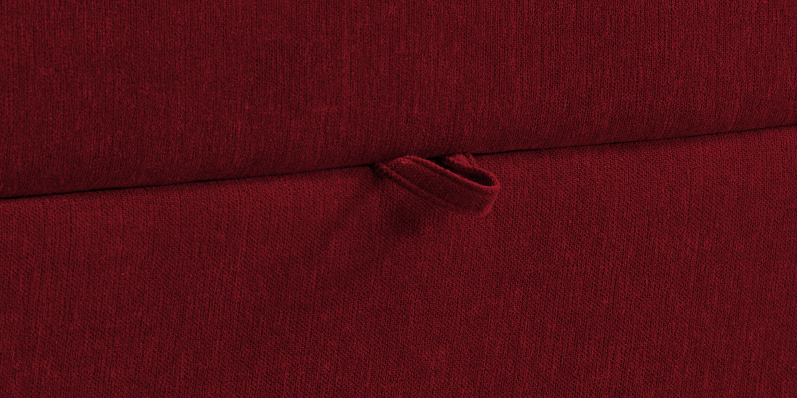 Kara Fabric 3 Seater Pull Out Sofa Cum Bed In Ruby Red Colour - Febonic Living