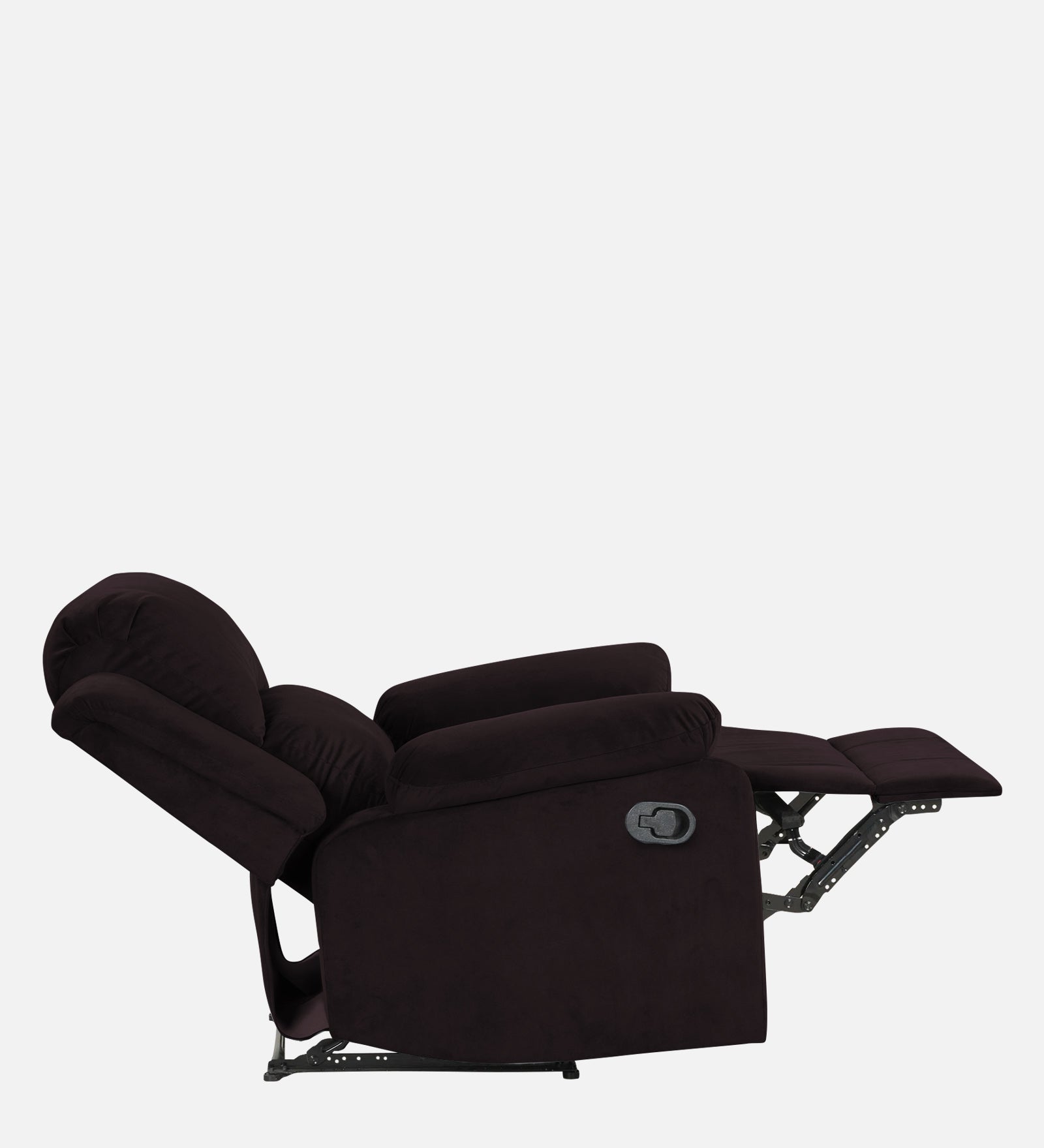 Henry Fabric 1 Seater Manual Recliner In Cara Brown Colour - Febonic Living