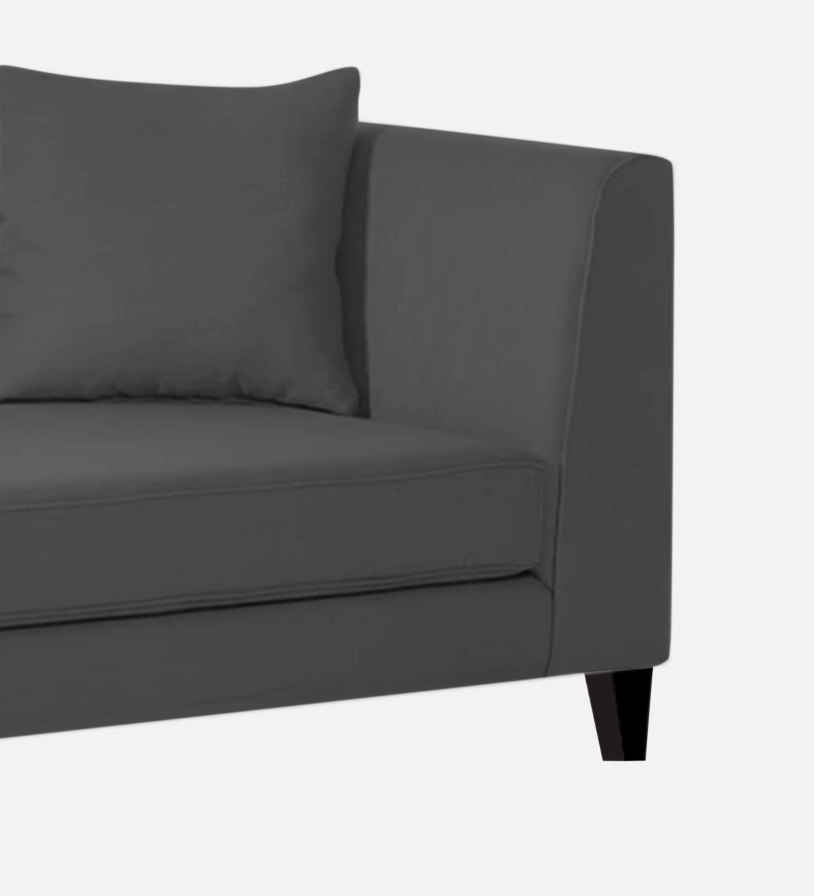 Louis Fabric LHS Chaise Lounger In Charcoal Grey Colour - Febonic Living