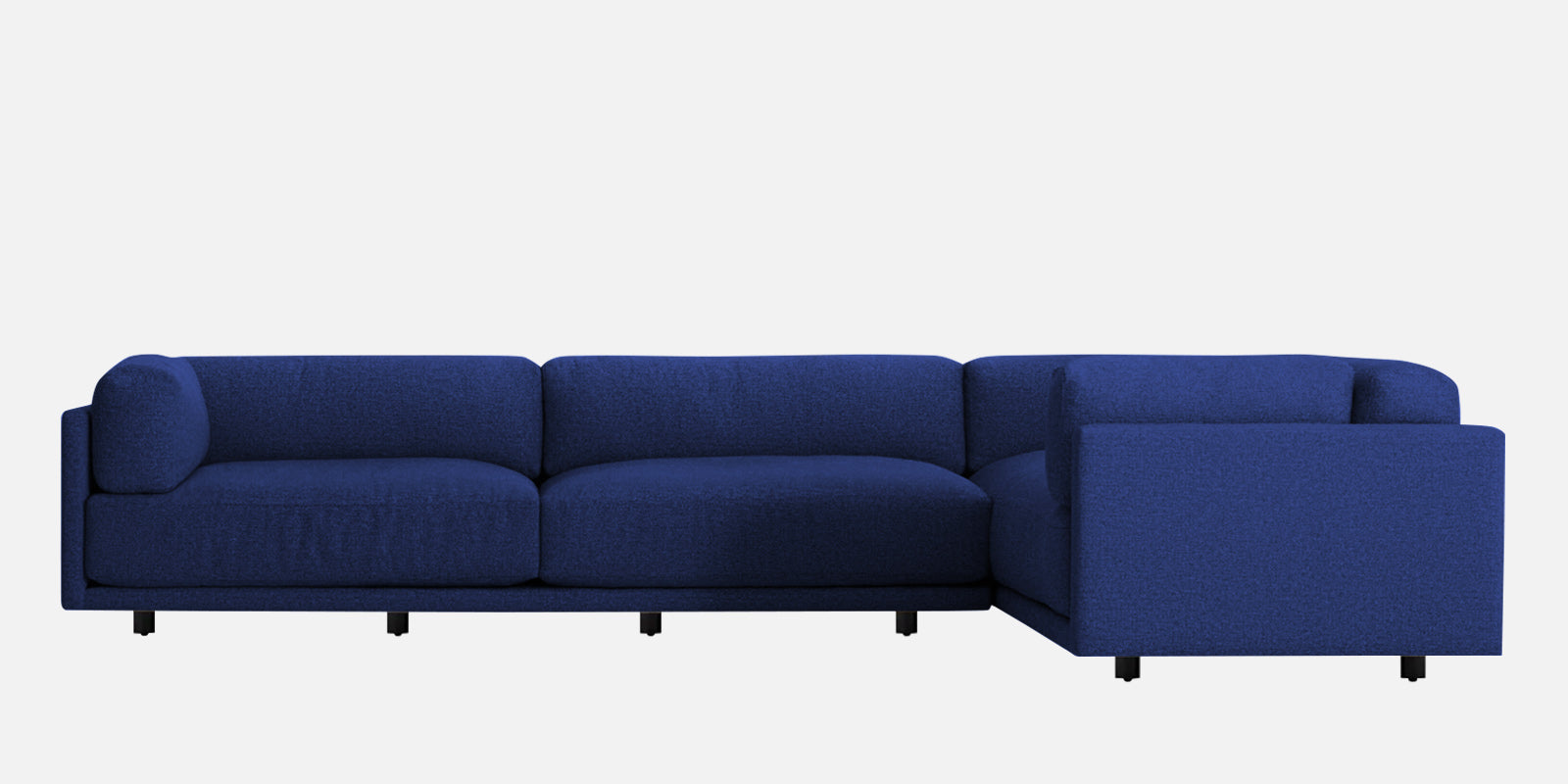Nixon Fabric 6 Seater RHS Corner Sofa In Royal Blue Colour - Febonic Living