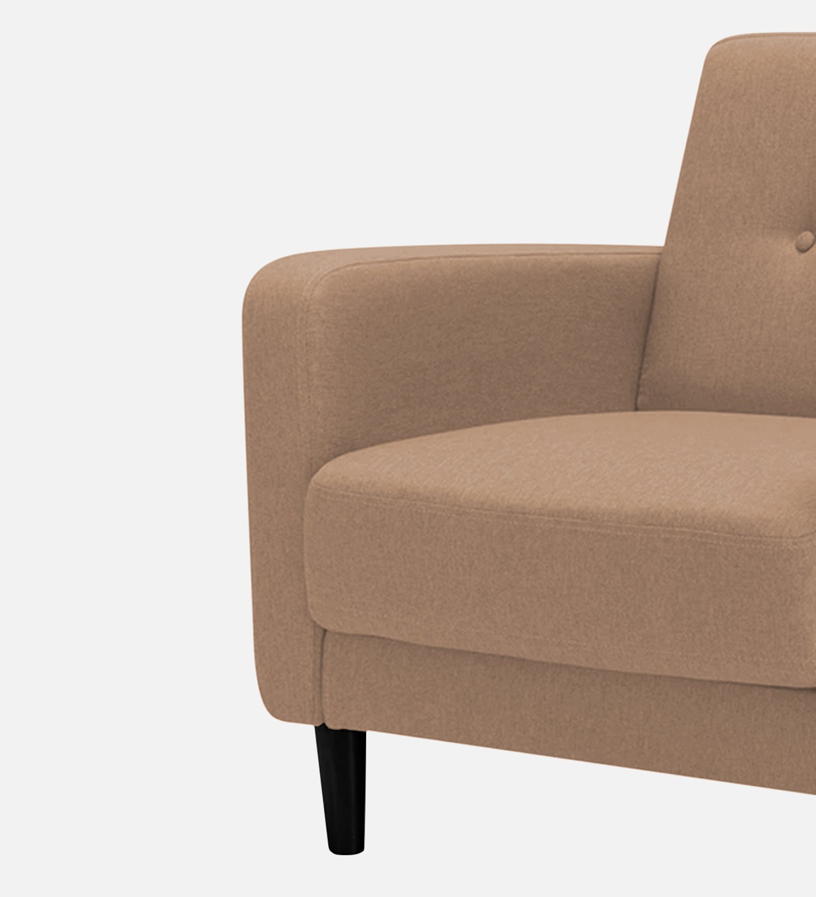 Marq Fabric 1 Seater Sofa In Cosmic Beige Colour - Febonic Living
