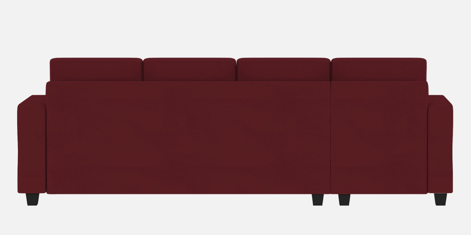 Nabi Fabric RHS Sectional Sofa (3+Lounger) In Blood Maroon Colour - Febonic Living