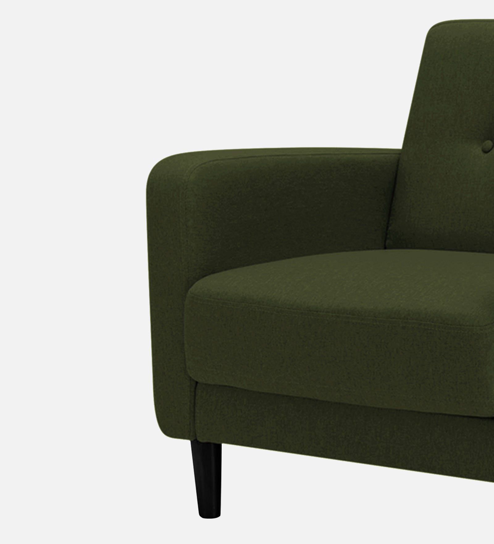 Marq Fabric 1 Seater Sofa In Olive Green Colour - Febonic Living