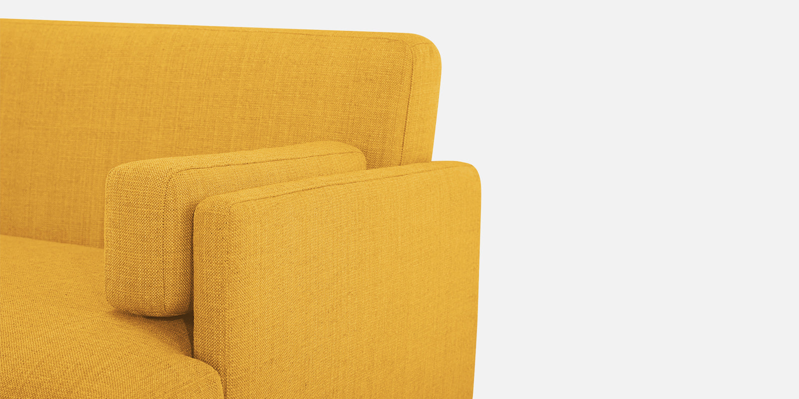 Ricky Fabric 3 Seater Sofa In Bold Yellow Colour - Febonic Living