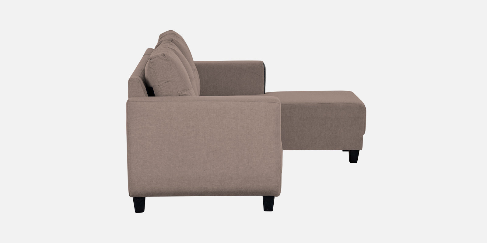 Perry Fabric RHS Sectional Sofa (3+Lounger) In Kadhi Beige Colour - Febonic Living