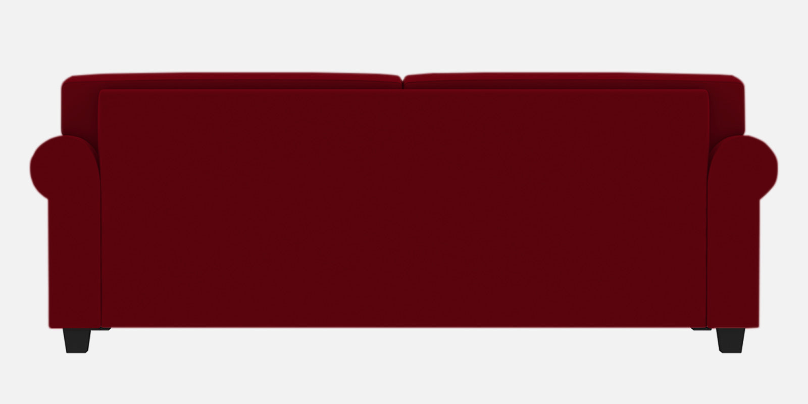 Numonk Velvet 3 Seater Sofa In Cherry Red Colour - Febonic Living