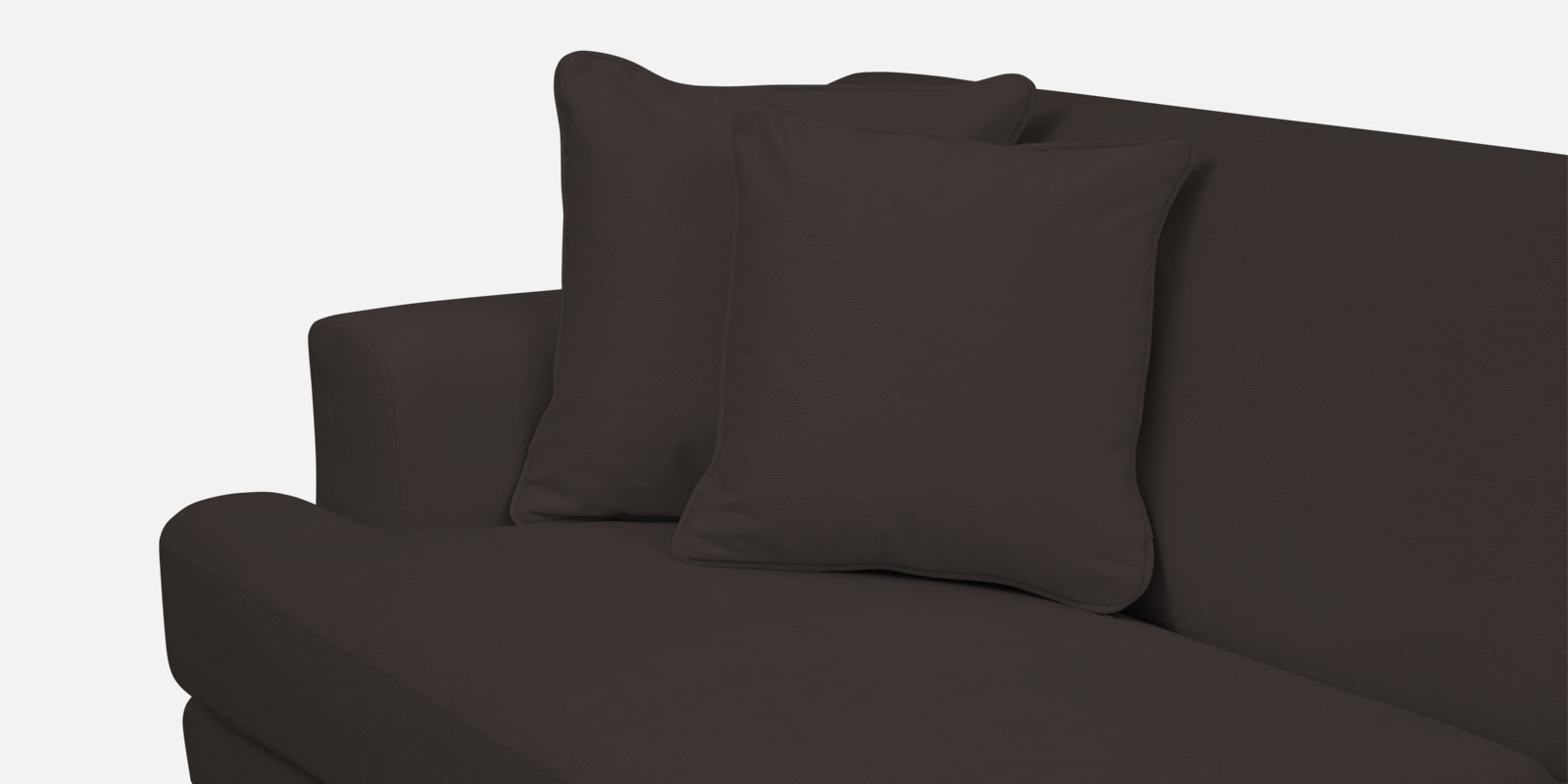 Woody Fabric 2 Seater Sofa In Coal Brown Colour - Febonic Living