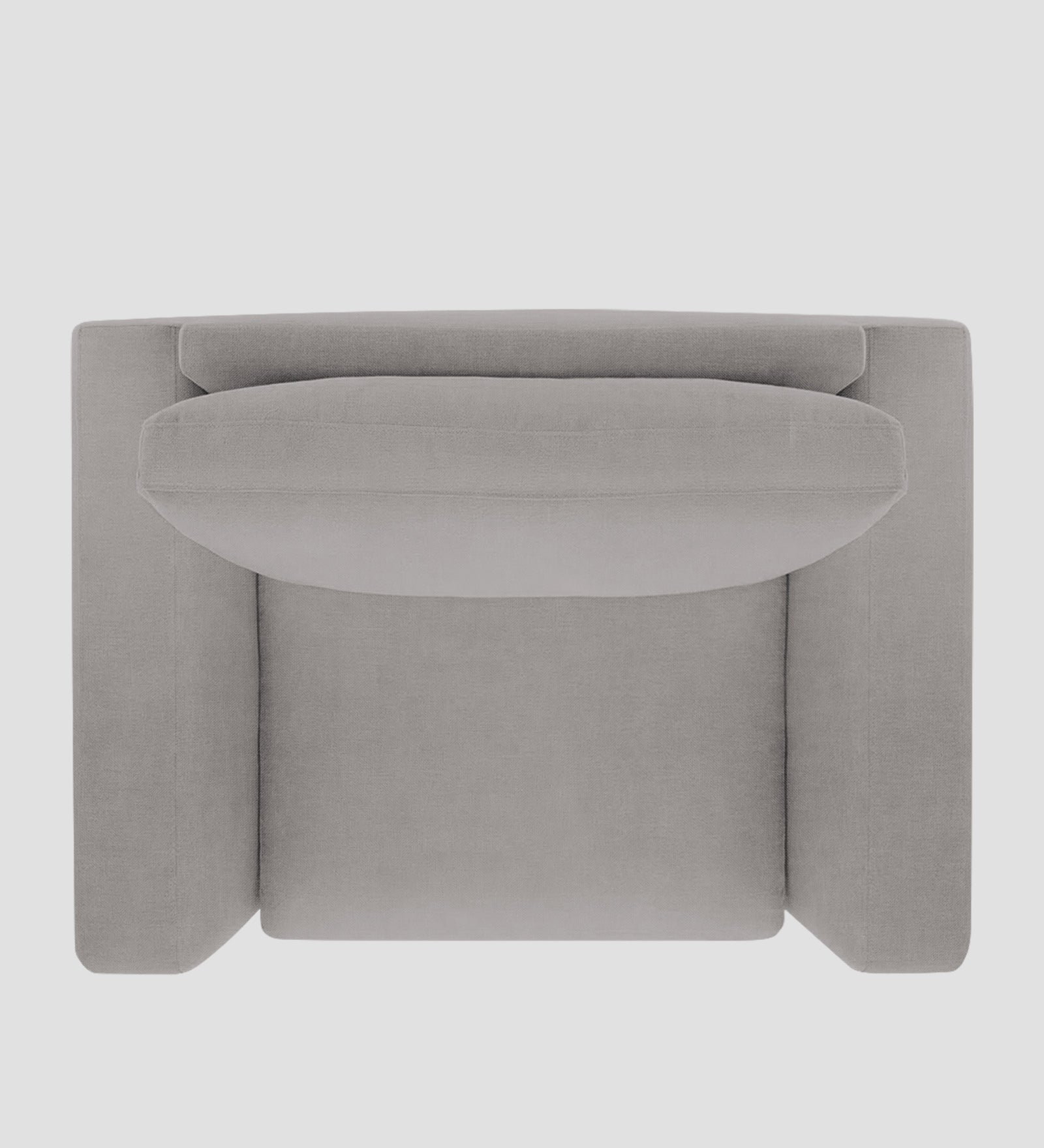 Esha Fabric 1 Seater Sofa In Silver Grey Colour - Febonic Living